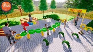 Sân chơi tái chế cho trẻ em